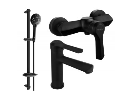 Mexen Sabre DB74 sprchová súprava, čierna - 72104DB74-70