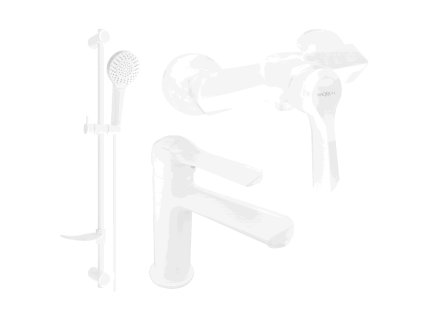 Sprchová súprava Mexen Sabre DF05, biela - 72104DF05-20