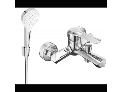 Mexen Sabre R05 vaňová batéria so sprchovou súpravou, chróm - 7213R05-00