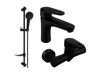 Mexen Kama DF05 sprchová súprava, čierna - 72504DF05-70