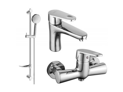 Mexen Kama DF75 sprchová súprava, chróm - 72504DF75-00