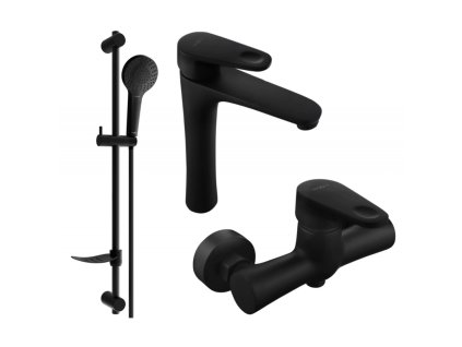Mexen Kama DF05 sprchová súprava, čierna - 72514DF05-70