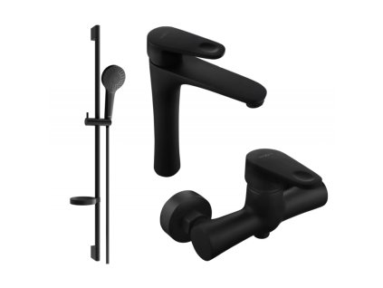 Mexen Kama DS05 sprchová súprava, čierna - 72514DS05-70