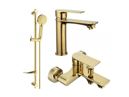 Kúpeľňová súprava Mexen Royo DF40, zlatá - 72203DF40-50