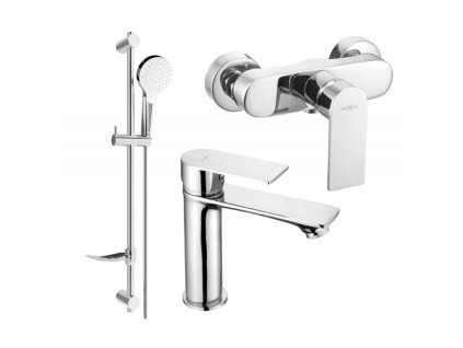 Mexen Royo DF05 sprchová súprava, chróm - 72204DF05-00