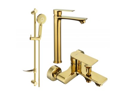 Kúpeľňová súprava Mexen Royo DF40, zlatá - 72213DF40-50