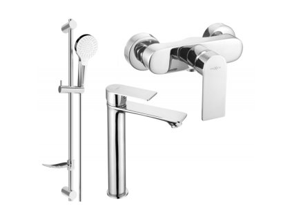 Mexen Royo DF05 sprchová súprava, chróm - 72214DF05-00