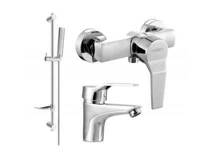 Mexen Caro DF72 sprchová súprava, chróm - 746604DF72-00