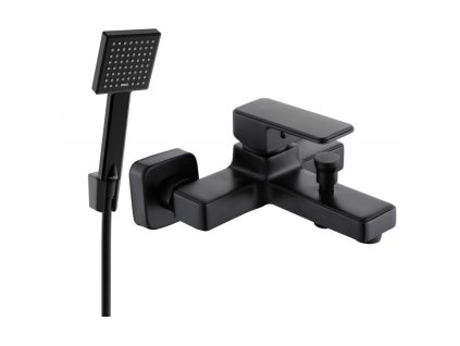 Mexen Cetus R45 vaňová batéria so sprchovou súpravou, čierna - 74433R45-70
