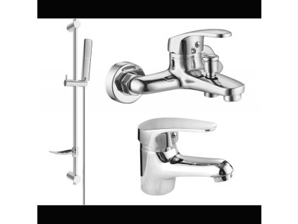 Mexen Erica DF72 sprchová súprava, chróm - 746403DF72-00
