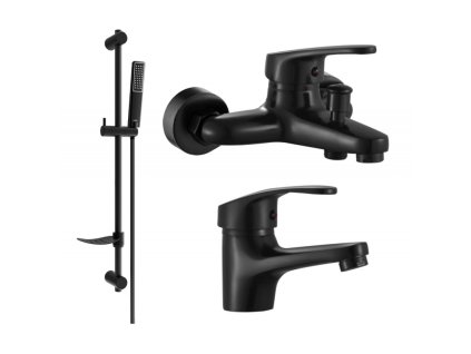 Mexen Erica DF72 sprchová súprava, čierna - 746403DF72-70