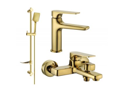 Kúpeľňová súprava Mexen Lynx DF62, zlatá - 745903DF62-50