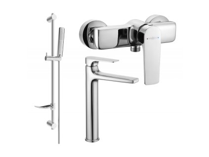 Mexen Lynx DF72 sprchová súprava, chróm - 745914DF72-00