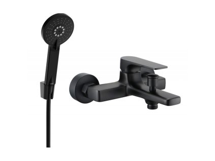 Mexen Lynx R40 vaňová batéria so sprchovou súpravou, čierna - 74593R40-70