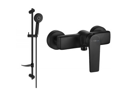 Mexen Lynx DF40 sprchová batéria so sprchovou sadou, čierna - 74594DF40-70