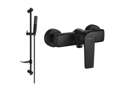 Mexen Lynx DF72 sprchová batéria so sprchovou sadou, čierna - 74594DF72-70