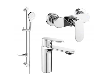 Mexen Milo DF05 sprchová súprava, chróm - 71304DF05-00