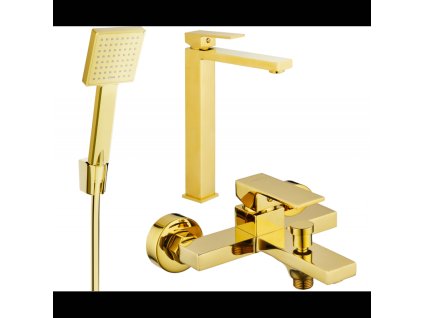 Kúpeľňová súprava Mexen Uno R45, zlatá - 71413R45-50