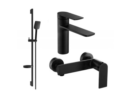 Mexen Zero DS62 sprchová súprava, čierna - 71104DS62-70