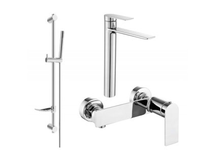 Mexen Zero DF70 sprchová súprava, chróm - 71114DF70-00