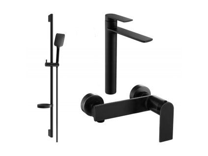 Mexen Zero DS62 sprchová súprava, čierna - 71114DS62-70