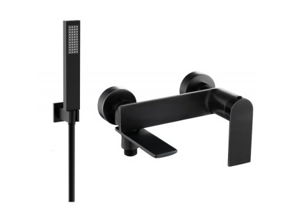 Mexen Zero R02 vaňová batéria so sprchovou súpravou, čierna - 7113R02-70