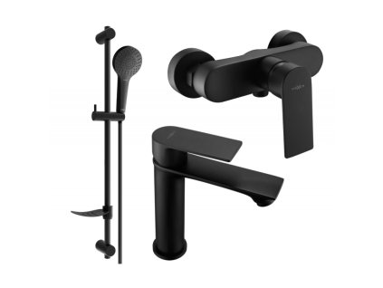 Mexen Royo DF05 sprchová súprava, čierna - 72204DF05-70