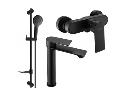 Mexen Royo DF05 sprchová súprava, čierna - 72214DF05-70