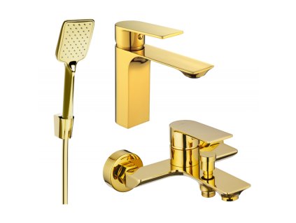 Kúpeľňová súprava Mexen Alexa R62, zlatá - 71203R62-50