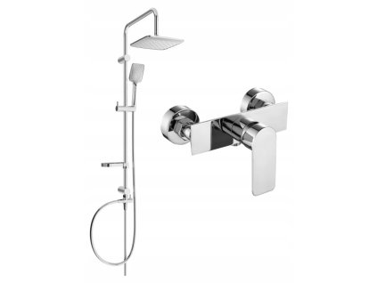 Mexen Sven sprchový set s dažďovou sprchou a sprchovou batériou Alexa, chróm - 71240262-00