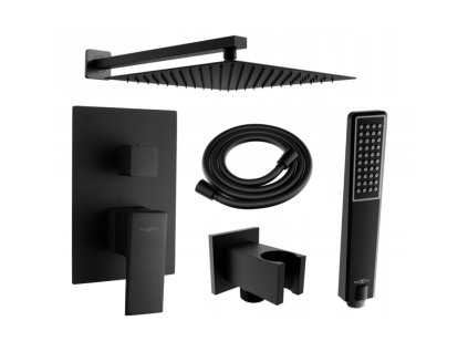 Mexen Uno DR72 podomietková sprchová súprava, čierna - 71435DR72-70