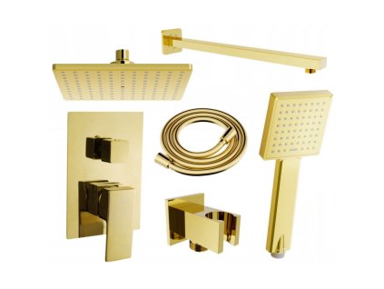 Mexen Uno DR45 sprchový set, zlatý - 71435DR45-50