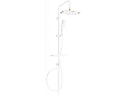 Mexen T49 sprchový stĺp, biely/zlatý - 798494993-25