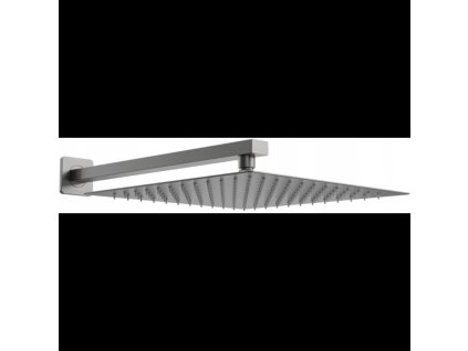 Mexen Slim sprchová hlavica - tropický dážď 25 x 25 cm so sprchovým ramenom, šedá/grafit - 79125112-66