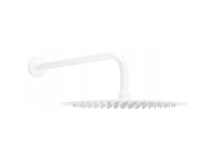 Mexen Slim sprchová hlavica - tropický dážď 30 cm so sprchovým ramenom, biela - 79230211-20