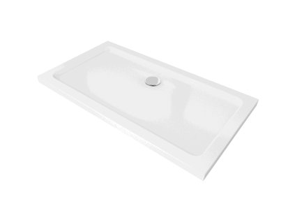 Mexen Flat sprchová vanička obdĺžniková slim 120 x 70 cm, biela, sifón - 40107012