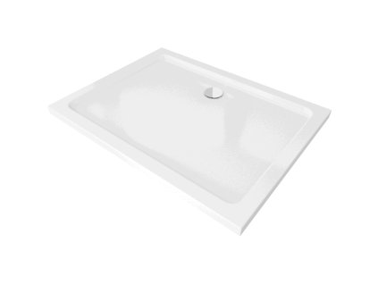 Mexen Flat sprchová vanička obdĺžniková slim 90 x 80 cm, biela, sifón - 40108090