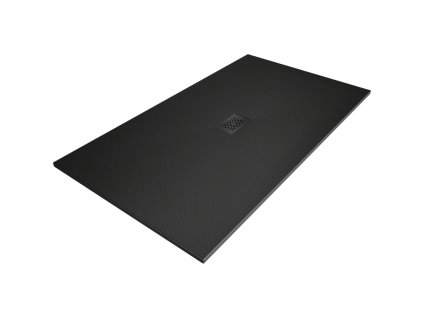 Mexen Hugo obdĺžniková sprchová vanička SMC 200 x 100 cm, čierna, čierna mriežka - 42701020-B