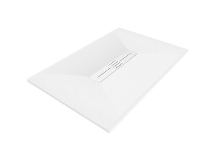 Mexen Toro obdĺžniková sprchová vanička SMC 100 x 80 cm, biela, biela fasáda - 43108010-W