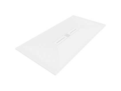 Mexen Toro obdĺžniková sprchová vanička SMC 150 x 90 cm, biela, biela mriežka - 43109015-W