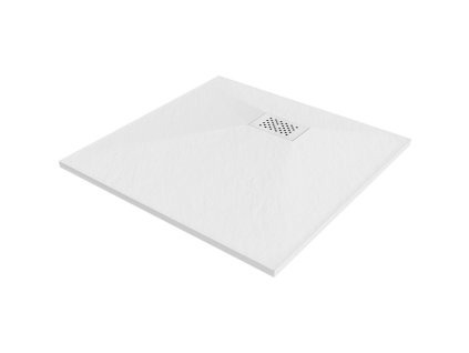 Mexen Hugo štvorcová sprchová vanička SMC 90 x 90 cm, biela, biela fasáda - 42109090-W