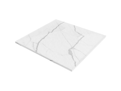 Mexen Hugo štvorcová sprchová vanička SMC 90 x 90 cm, biely kameň - 42159090