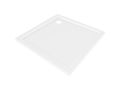 Mexen Flow štvorcová sprchová vanička slim 120 x 120 cm, biely lesk - 46S101212
