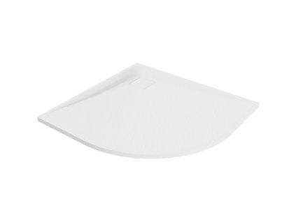 Polkruhová sprchová vanička Mexen Bert SMC 90 x 90 cm, biela - 4KR109090