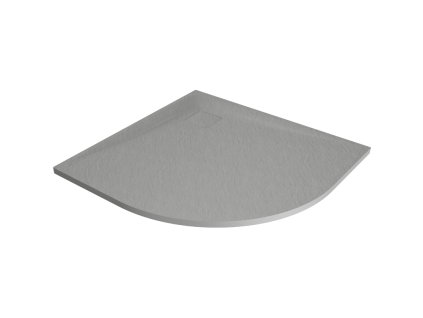 Polkruhová sprchová vanička Mexen Bert SMC 90 x 90 cm, sivá - 4KR619090