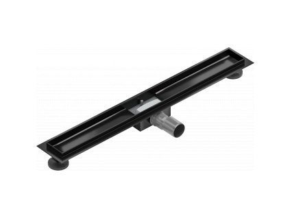 Mexen Flat sprchový žľab bez krytu 70 cm, čierny - 1715070