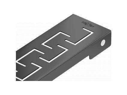 Mexen kryt na sprchový žľab, vzor M15, 60 cm, čierny- 1724060