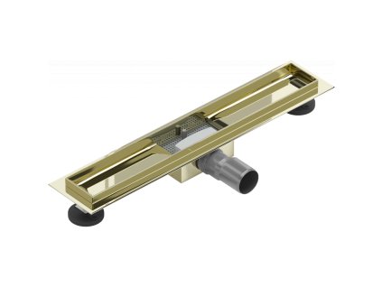 Mexen Flat sprchový žľab bez krytu 60 cm, zlatý - 1515060