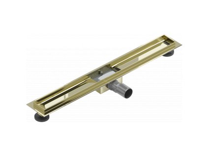 Mexen Flat sprchový žľab bez krytu 70 cm, zlatý - 1515070