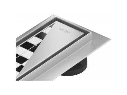 Mexen Flat 360° sprchový žľab, vzor M13, 2v1 100 cm, chróm - 1010100-40